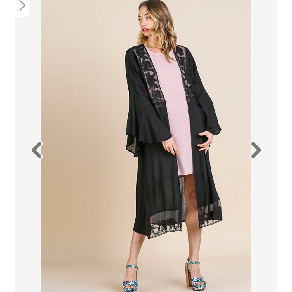 Umgee - Bell Sleeve Kimono - Picture 3 of 6